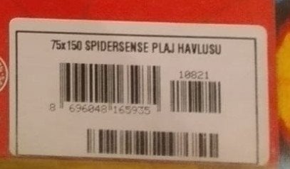 TAÇ 75X150 SPIDERMAN  LOGOLU PLAJ HAVLUSU