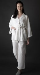 Hitit Kimono Alt-Üst Takım/Açık Ekru