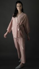 Hitit Kimono Alt-Üst Takım/Gül Kurusu
