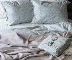 Saris Bohça Nevresim Takımı/Yeşil/Çift Kişilik