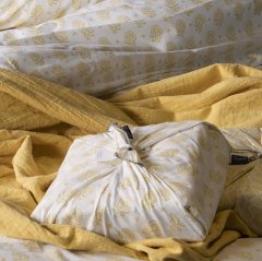 Seraphine Bohça Nevresim Takımı/Sarı/Tek Kişilik