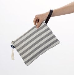 Stripe Clutch Çanta