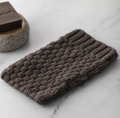 Hediye Küçük Ahşap Kasa2/Aromaterapi Yağ+Yüz Masaj Aleti+Örme Kese Koyu Kahve