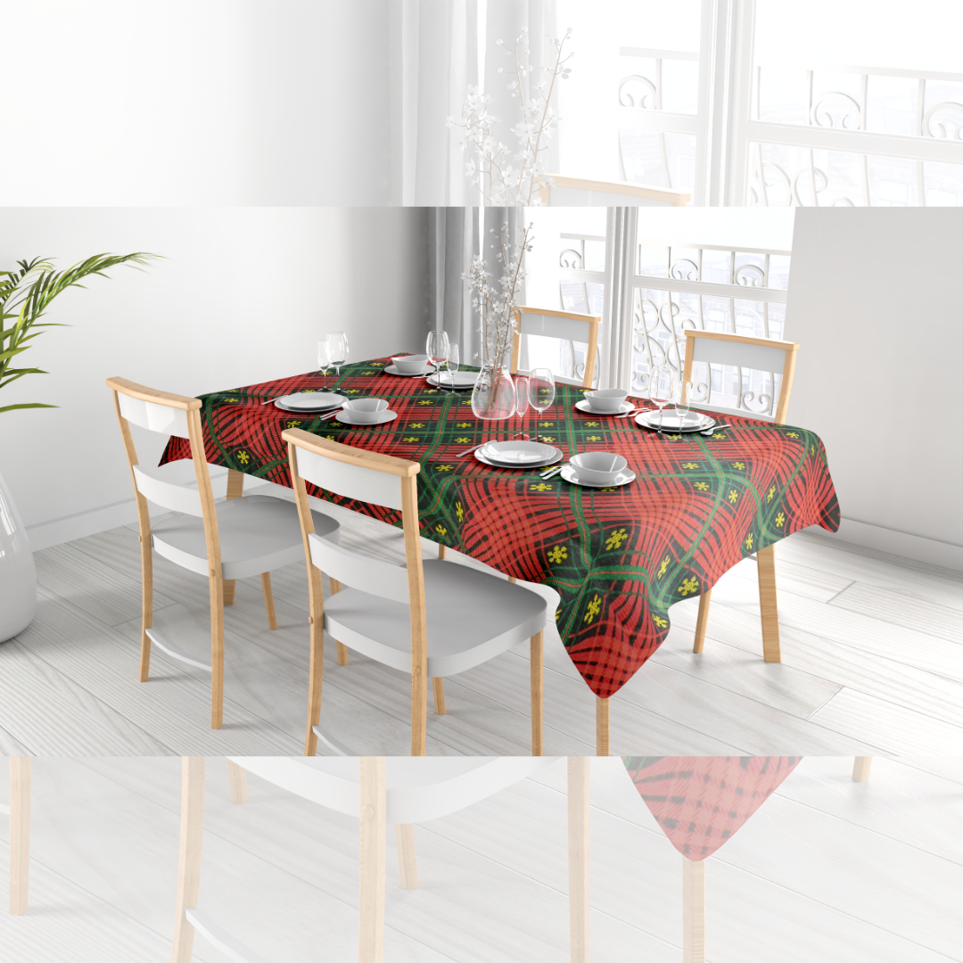 Kırmızı Kareli Masa Örtüsü