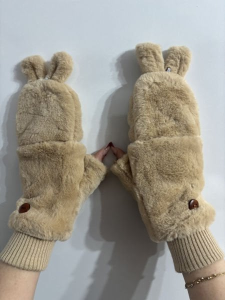 Peluş Tavşan Eldiven
