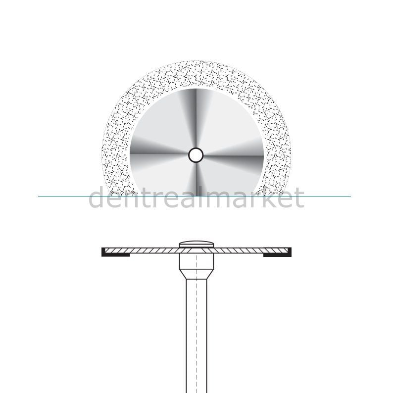 Ortho Diamond Disc Arayüz Separe - TekTaraflı Aşındırma