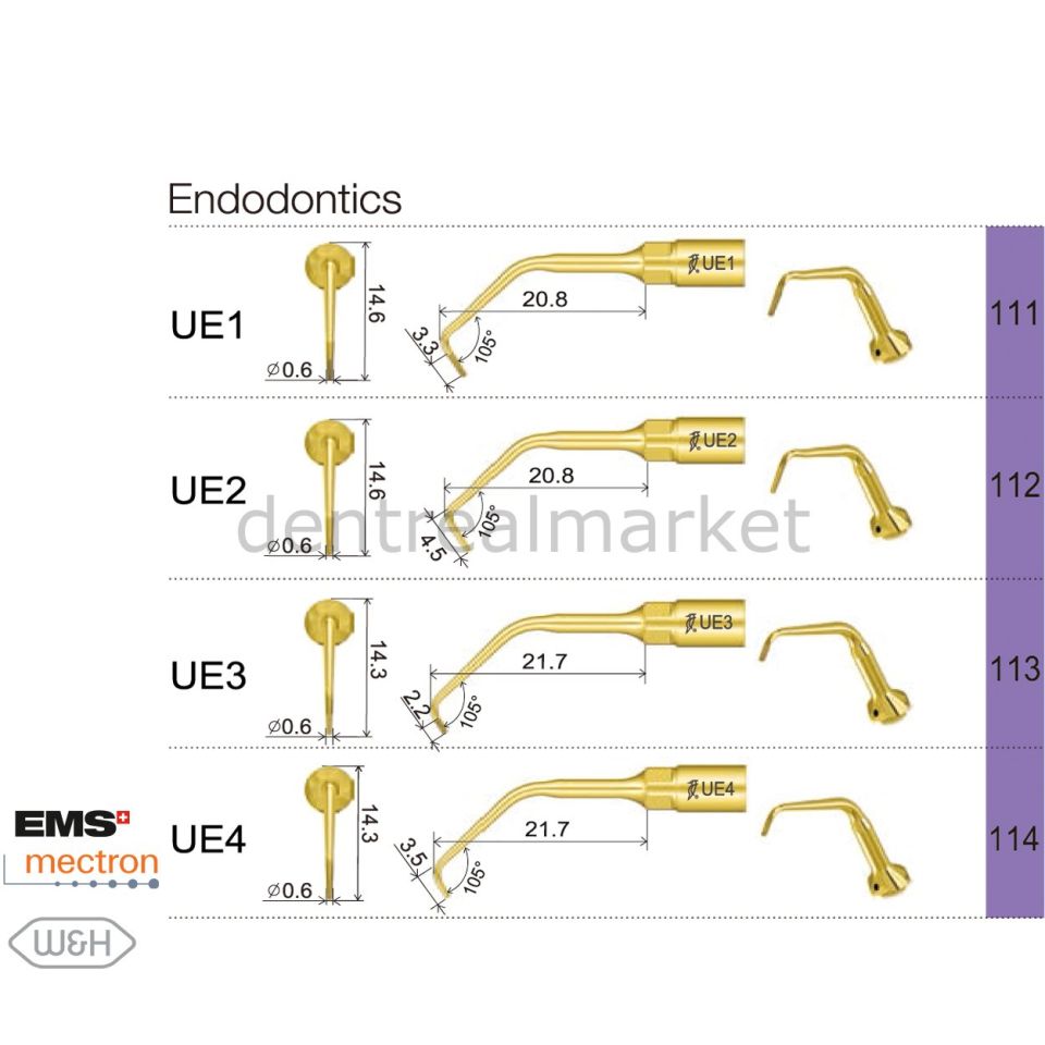 Ultrasurgery Endodonti Uçları - Woodpecker / Mectron / Ems