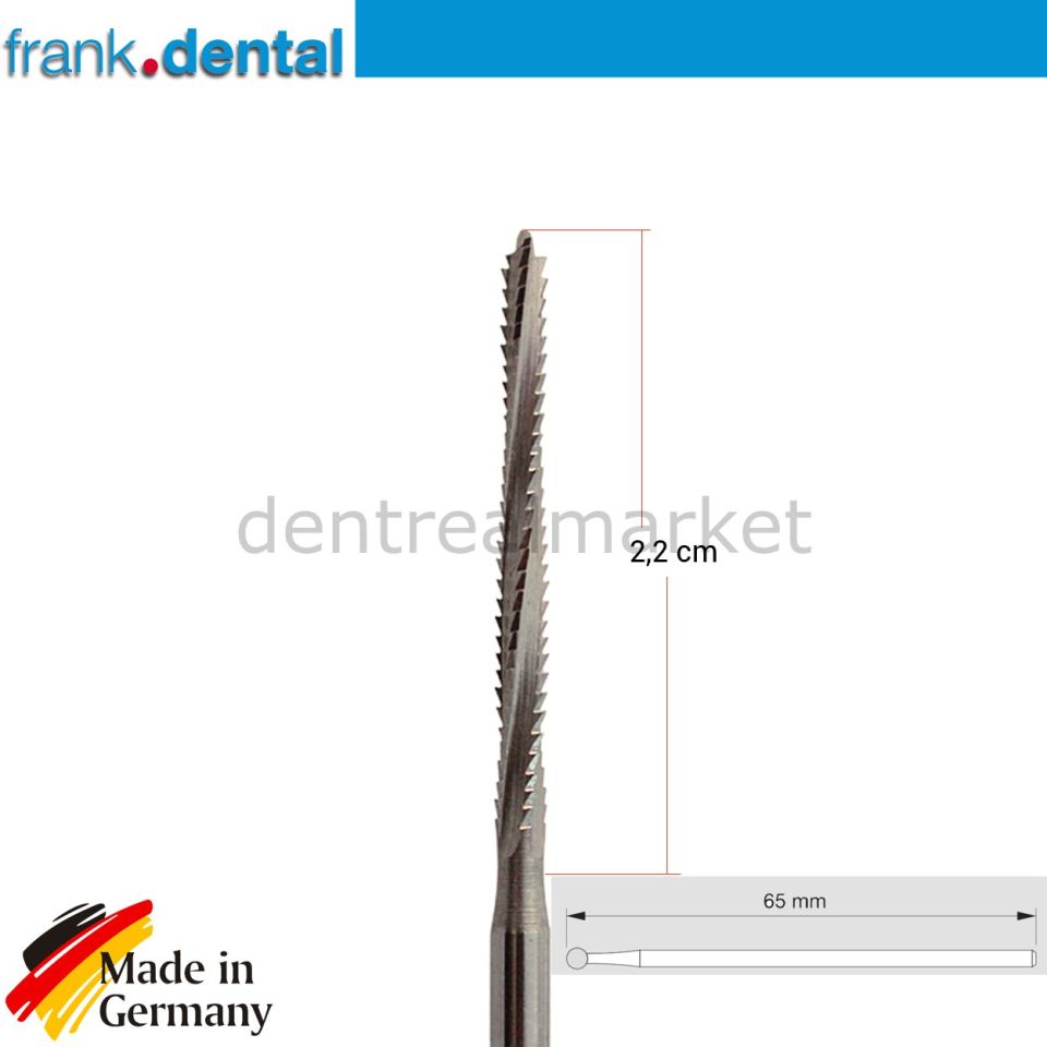 Çelik Lindeman Cerrahi Frez - 168RF - Kesim Alanı 2 cm