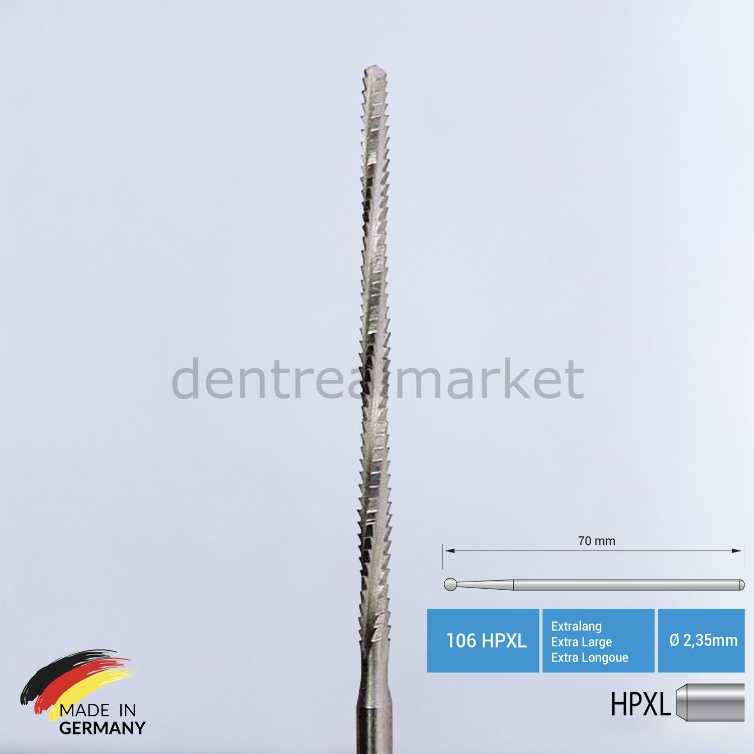 Çelik Lindeman Cerrahi Frez - 169RF -  Kesim Alanı 3,5 cm