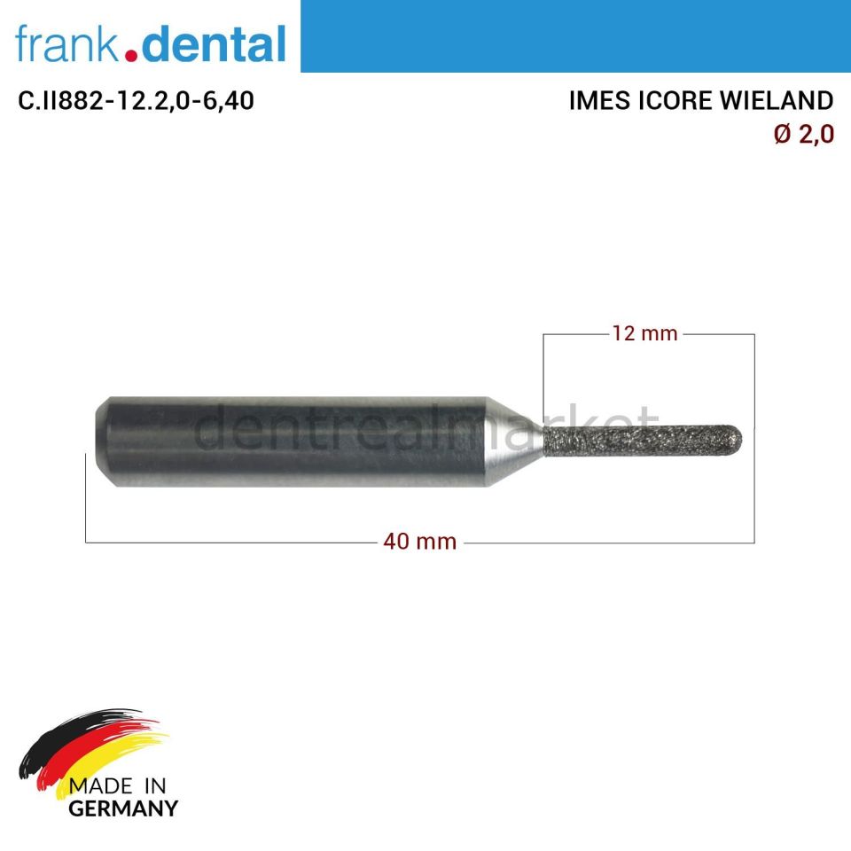 Imes Icore Wieland Elmas Cad Cam Drill 2,0 mm