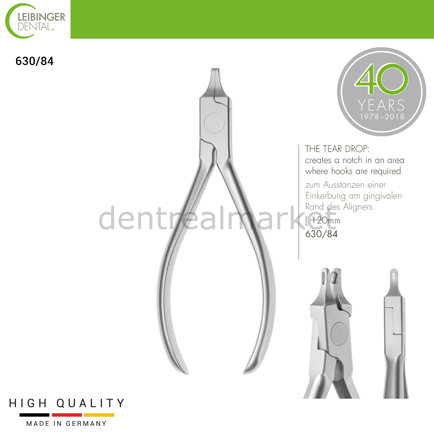 Aligner Plier Tear Drop - Aligner El Aleti Damla - 120 mm