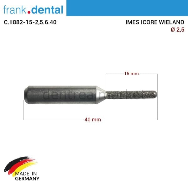 Imes Icore Wieland Elmas Cad Cam Drill 2,5 mm