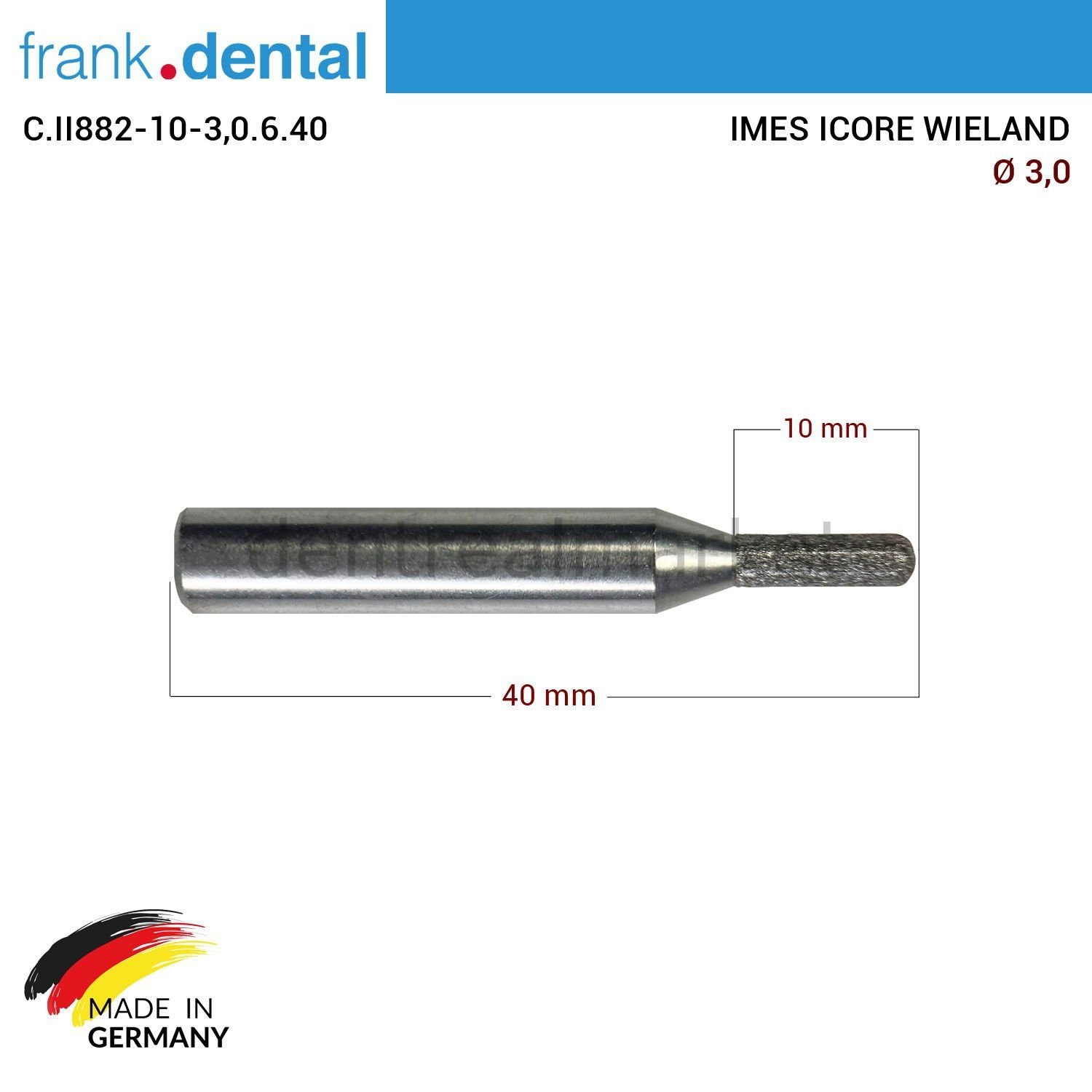 Imes Icore Wieland Elmas Cad Cam Drill 3,0 mm