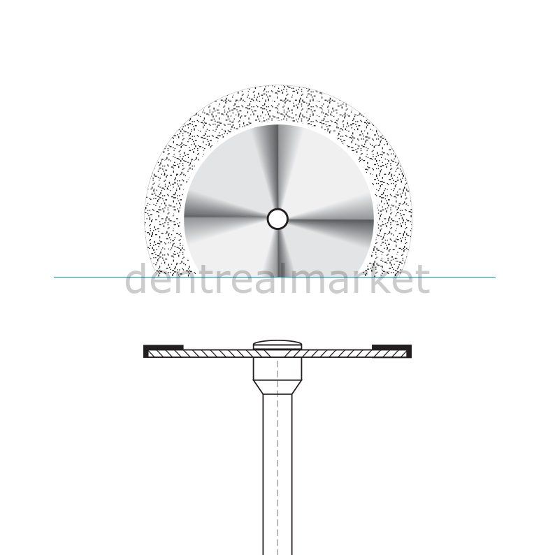 Ortho Diamond Disc Arayüz Separe - Tek Taraflı Aşındırma