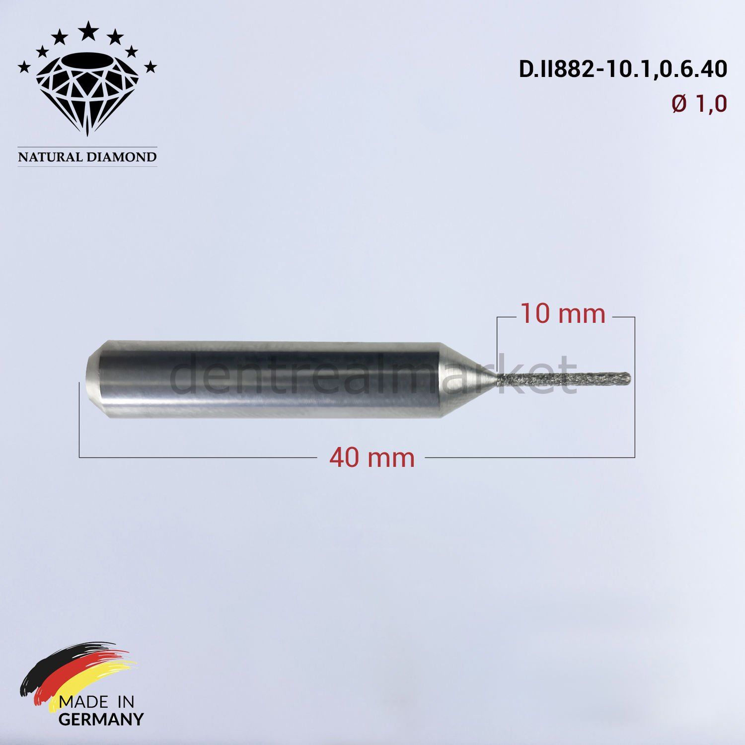 Imes Icore Wieland Elmas Cad Cam Drill 1,0 mm