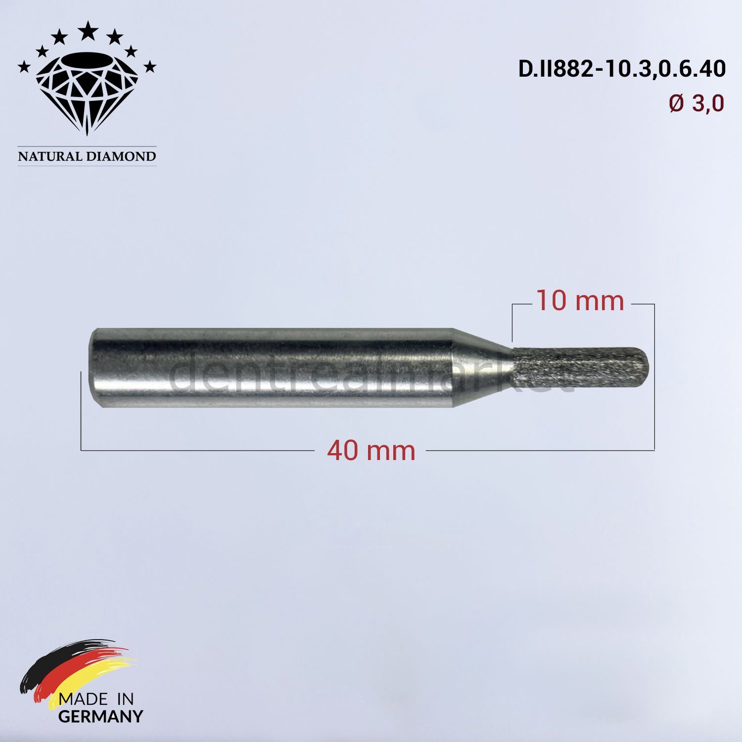 Imes Icore Wieland Elmas Cad Cam Drill 3,0 mm