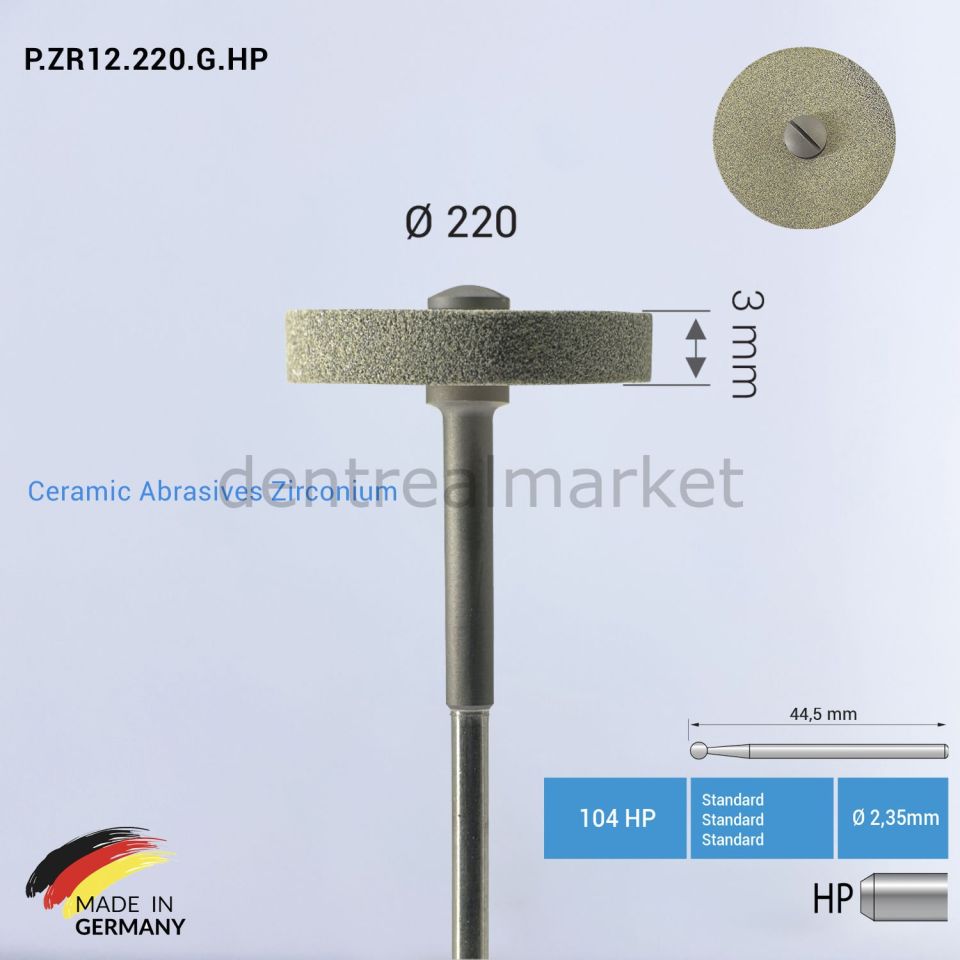 Zirkon & Seramik Abrasive - P.ZR12 - Ø220 mm