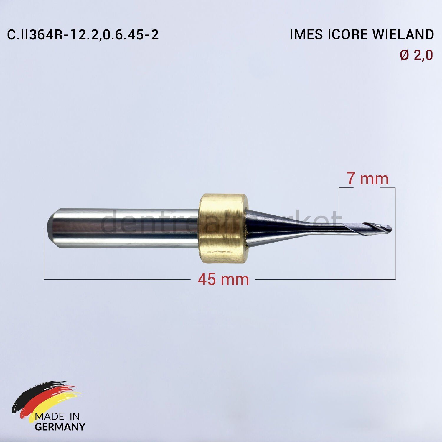 Imes Icore Wieland Cad Cam Drill 2,0 mm