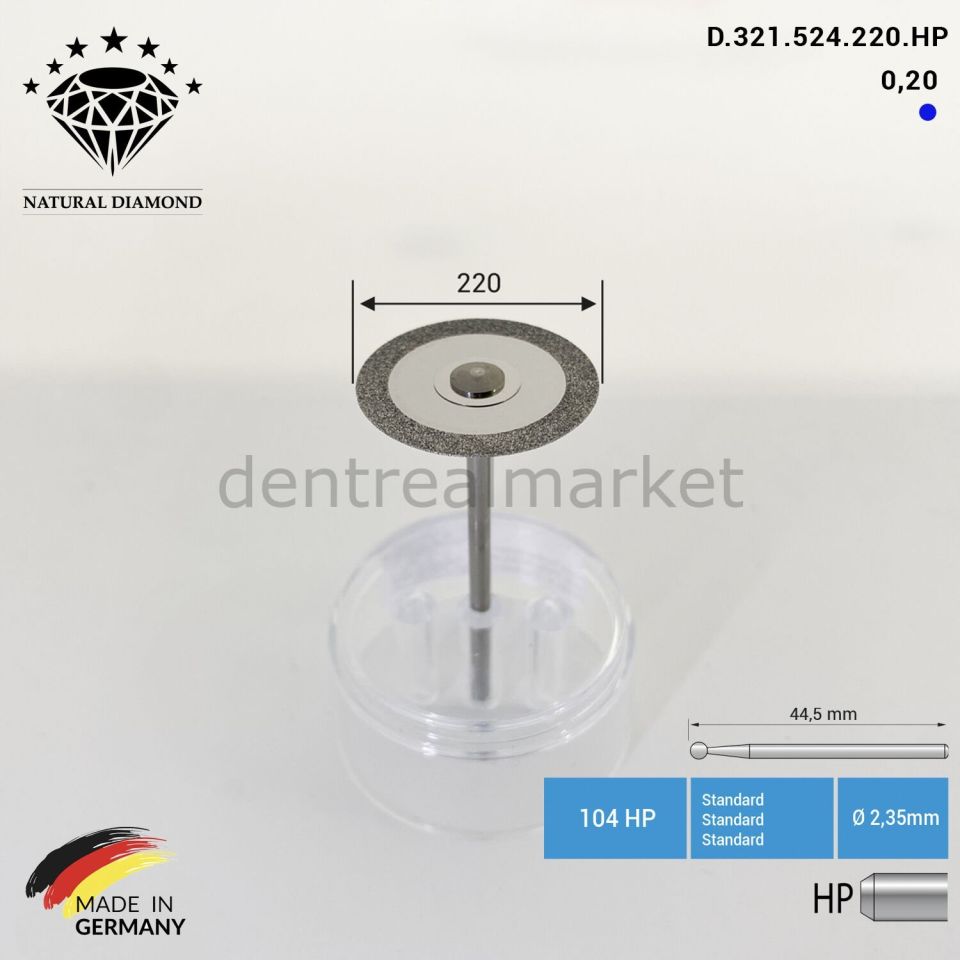 Ortho Diamond Disc Arayüz Separe - Çift Taraflı Aşındırma