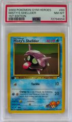 2000 POKEMON GYM HEROES MISTY'S SHELLDER 1ST EDITION NM-MTPSA 8