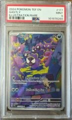 2024 POKEMON TEF EN GASTLY ILLUSTRATION RARE PSA 9