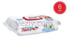 Baby Turco Beyaz Sabun Kokulu Islak Havlu 6 x 90'lı