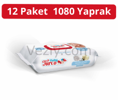 Baby Turco Beyaz Sabun Kokulu Islak Havlu Mendil 12 x 90'lı