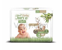 Baby Turco Doğadan Bebek Bezi 8-14 KG 4 Beden 90 Adet