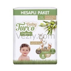 Baby Turco Doğadan 6 Numara Hesaplı Pk X Large 40 lıBaby Turco Doğadan Hesaplı Pk X Large 40 lı