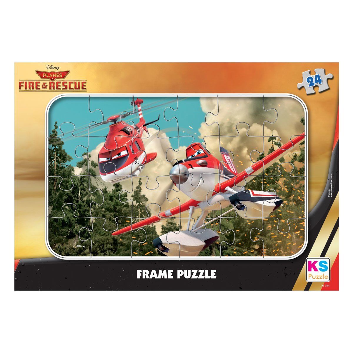 PL 704 Planes Frame Puzzle 24 Parça