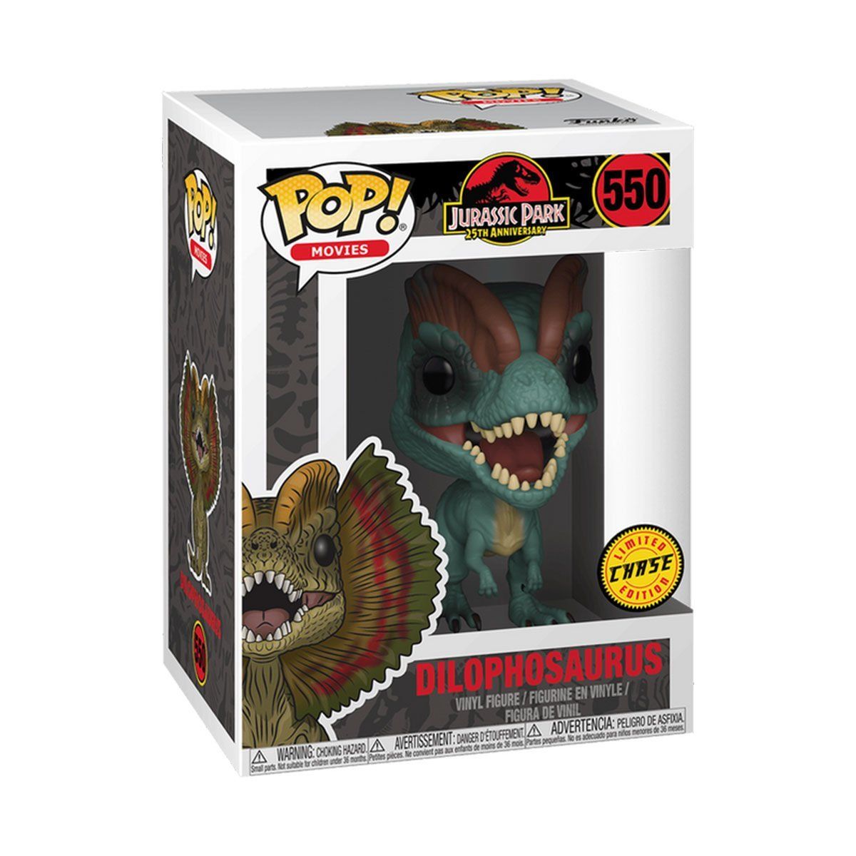 26736 Funko POP Movies: Jurassic Park - Dilophosaurus w/ Chase