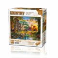 23505 Sunset At The Farm House 4000 Parça Puzzle