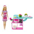 GTN58 Barbie Çiçekçi Bebek ve Oyun Seti