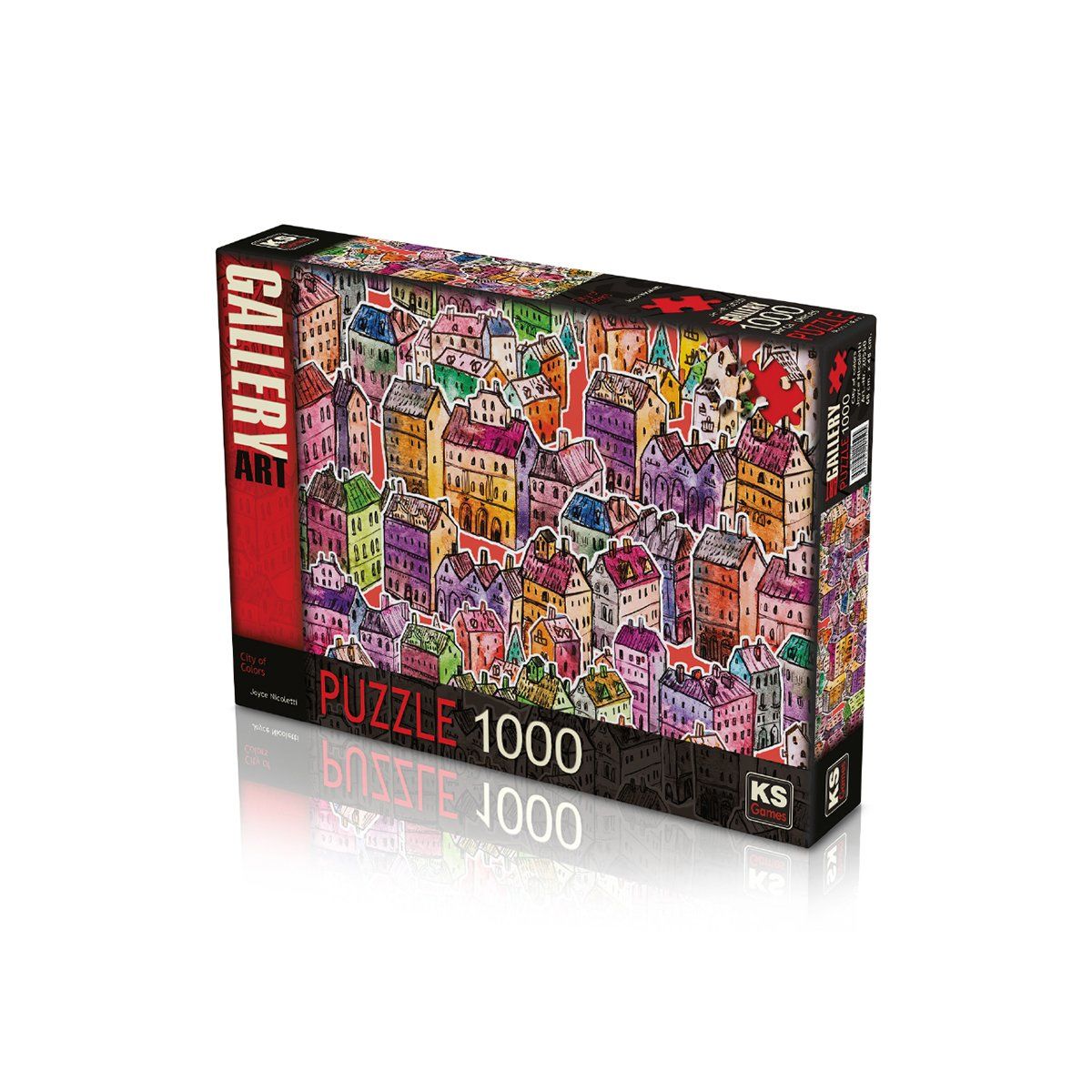 20550 Renkler Şehri 1000 Parça Puzzle -KS Puzzle