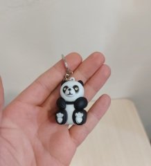 Sesli Işıklı Panda Anahtarlık