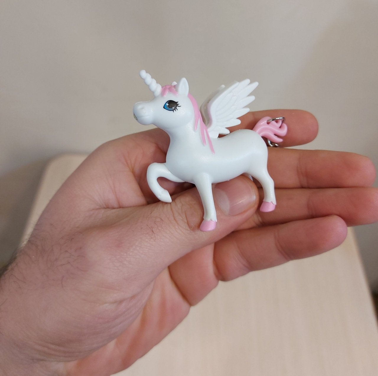 Sesli Işıklı Unicorn Anahtarlık