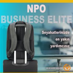 NPO Business Elite 16'' Notebook Sırt Çantası-Gri