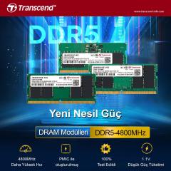 Transcend JM4800ASE-32G 32GB DDR5 4800Mhz CL40 1.1V Notebook Ram