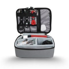 NPO Comfy  Kablo, Makyaj, Lens, Mini Drone ve Aksesuar için Ayarlanabilir Çok Amaçlı Çanta-Gri