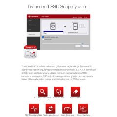 Transcend TS500GMTE110Q 500GB 1900/900MB/s PCIe Gen3x4 2280 QLC NVme M.2 SSD