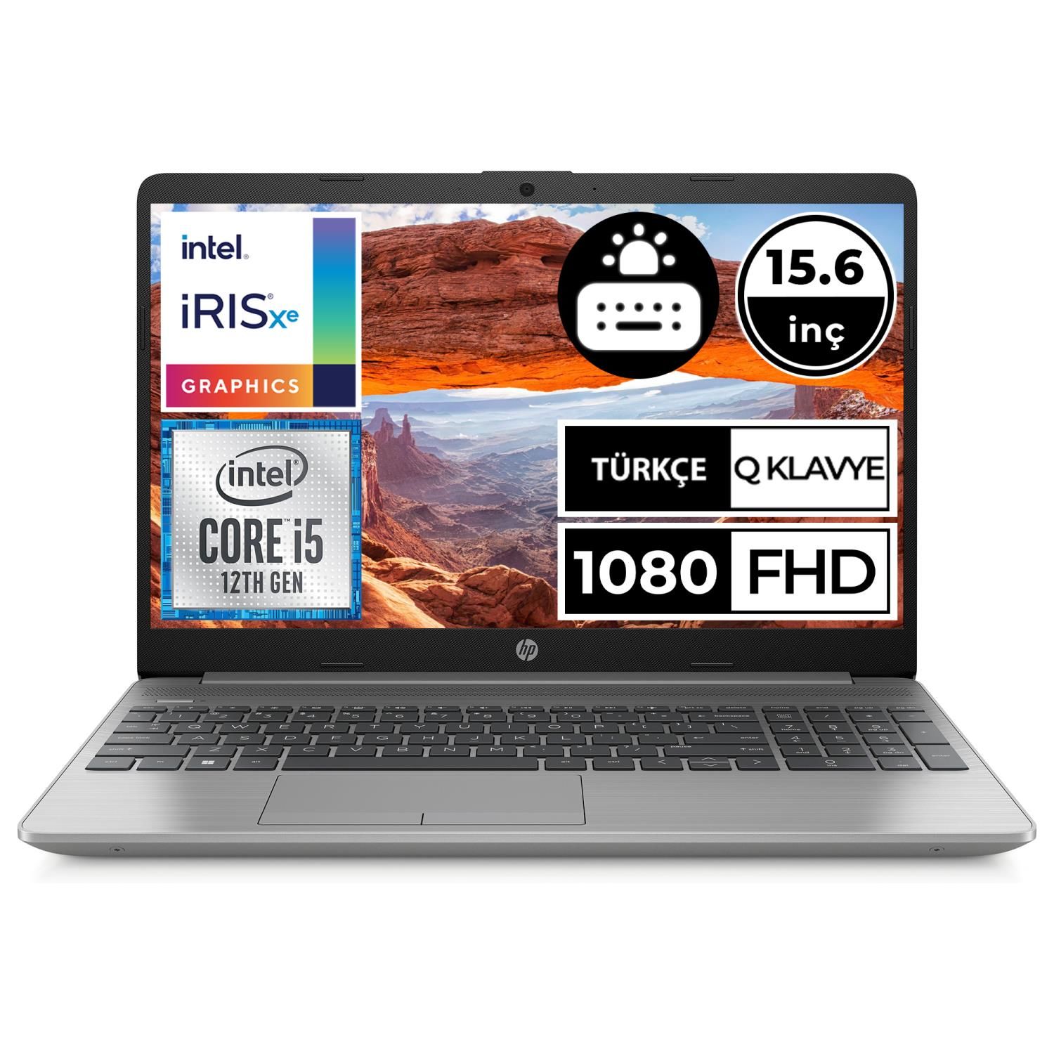 HP 250 G9 6Q8M5ES06 i5-1235U 8GB 512SSD 15.6'' FullHD W11P Taşınabilir Bilgisayar