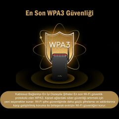 Cudy RE3000 5GHz 2402Mbps, 2.4GHz 574Mbps,Wi-Fi 6 Mesh 2x5dbi Menzil Artırıcı Repeater(AX3000Serisi)