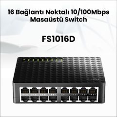 Cudy FS1016D 10/100Mbps 1,6 Gb/sn 16 Port Switch
