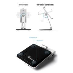 NPO STD20116S 360°Ayarlanabilir Tablet ve Telefon Tutucu Stand