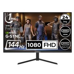 GameBooster GB-2409FF 24'' 144Hz 1Ms HDMI+DP FreeSync+G-Sync FullHD IPS Oyuncu Monitör