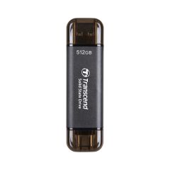 Transcend TS512GESD310C 512GB USB/Type-C Taşınabilir Harici SSD Siyah