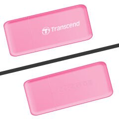 Transcend TS-RDF5R SD/microSD USB 3.1 Kart Okuyucu Pembe
