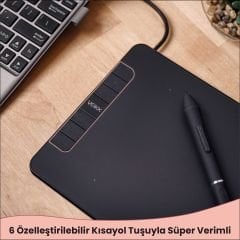 Veikk VK640 6 x 4'' 6 Kısayol Tuşlu Grafik Tablet + Kalem