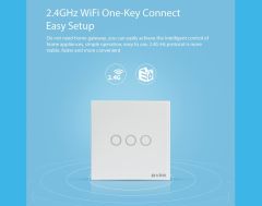 S-Link Swapp SL-EG33 Kablosuz ve Dokunmatik  3'Lü Wifi TUYA Destekli Aydınlatma Anahtarı