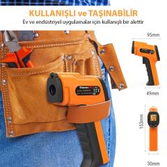 ThermoPro TP30 Endüstriyel Kızılötesi Katı-Sıvı Sıcaklık Ölçer